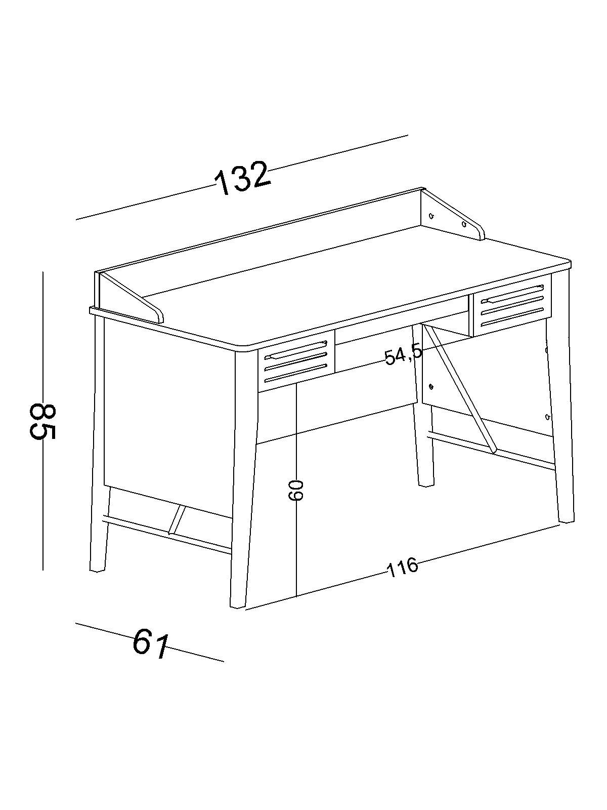 Twin Çalışma Masası – Şık ve Fonksiyonel Çalışma Masası