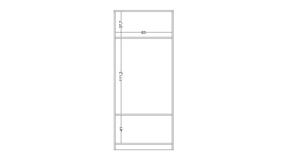 Twin 2 Li Cam Kapaklı Dolap