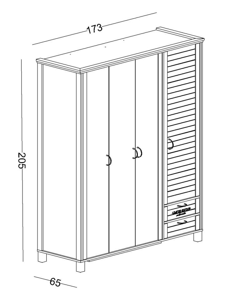 Hayal 4 Kapaklı Dolap