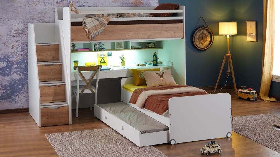 Fenix Akıllı Ranza 100X200 Ceviz