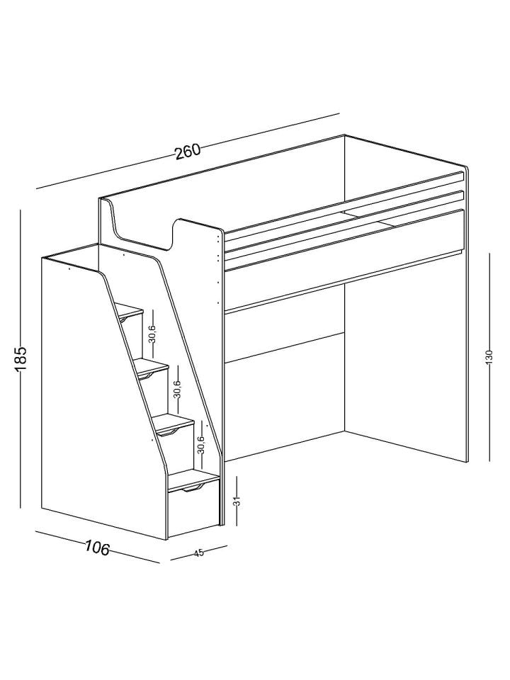 Fenix Akıllı Ranza 100X200 Ceviz