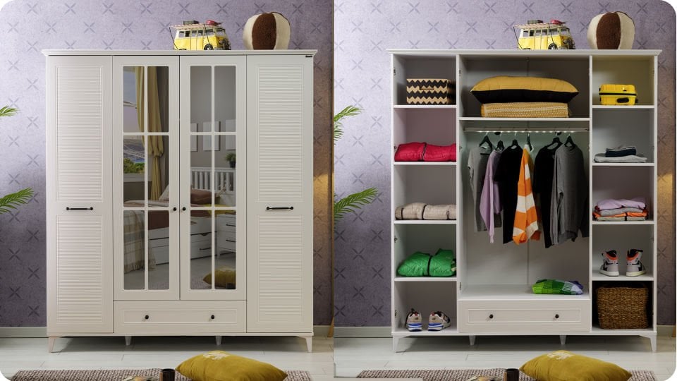 Golf 4 Kapaklı Dolap