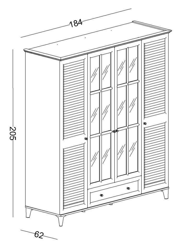 Golf 4 Kapaklı Dolap