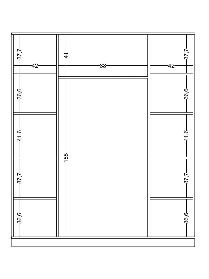 Rixos 4 Kapaklı Dolap