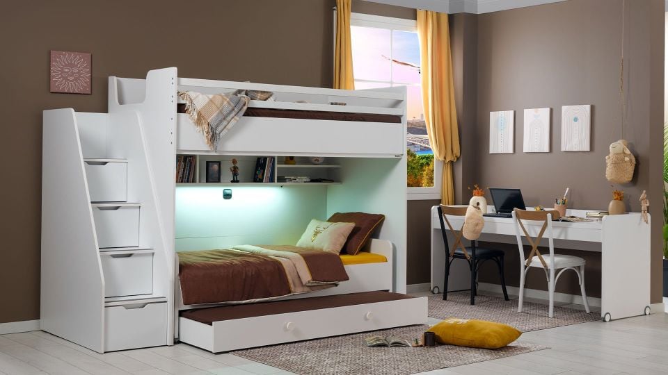 Fenix Akıllı Ranza 100X200 Beyaz