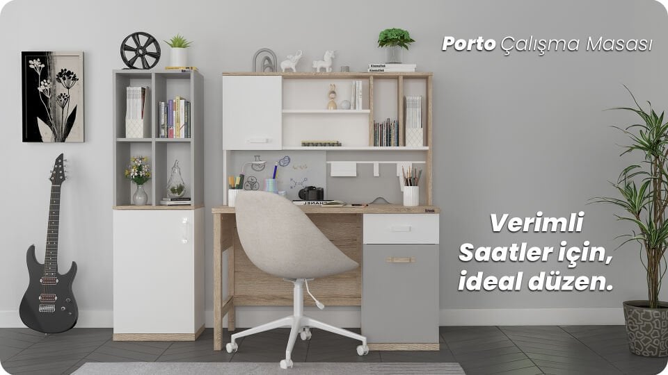 Porto Çalışma Masası + Üst Modül