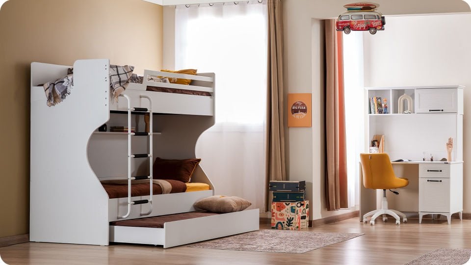 Plus Compact Ranza Metal Merdivenli Beyaz