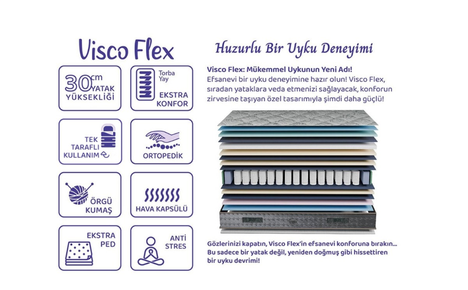Visco Flex Yatak 90*190