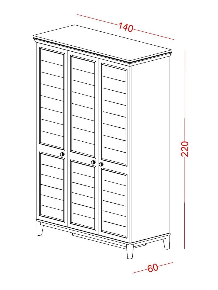 Magna 3 Kapaklı Dolap