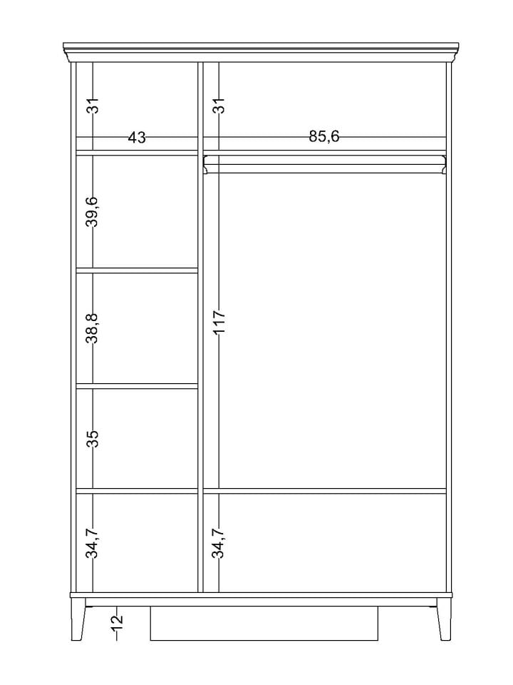Magna 3 Kapaklı Dolap