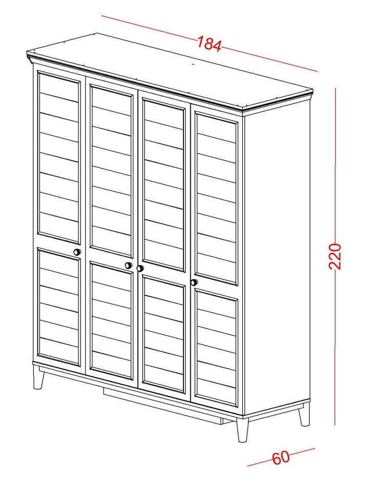 Magna 4 Kapaklı Dolap