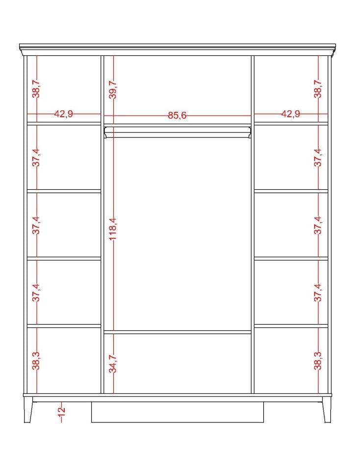 Magna 4 Kapaklı Dolap