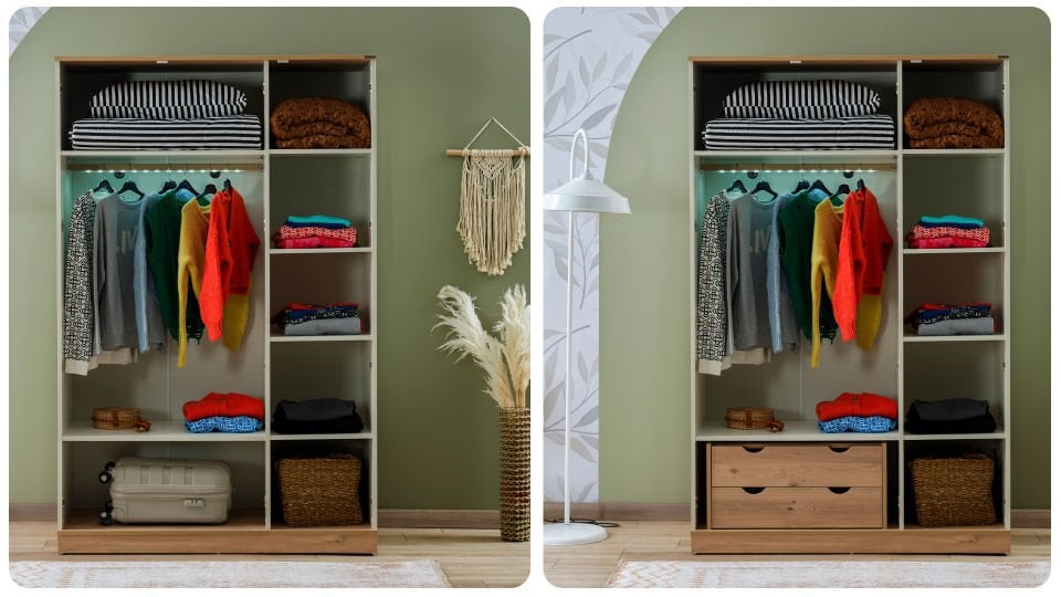 Bohemlife 3 Kapaklı Dolap