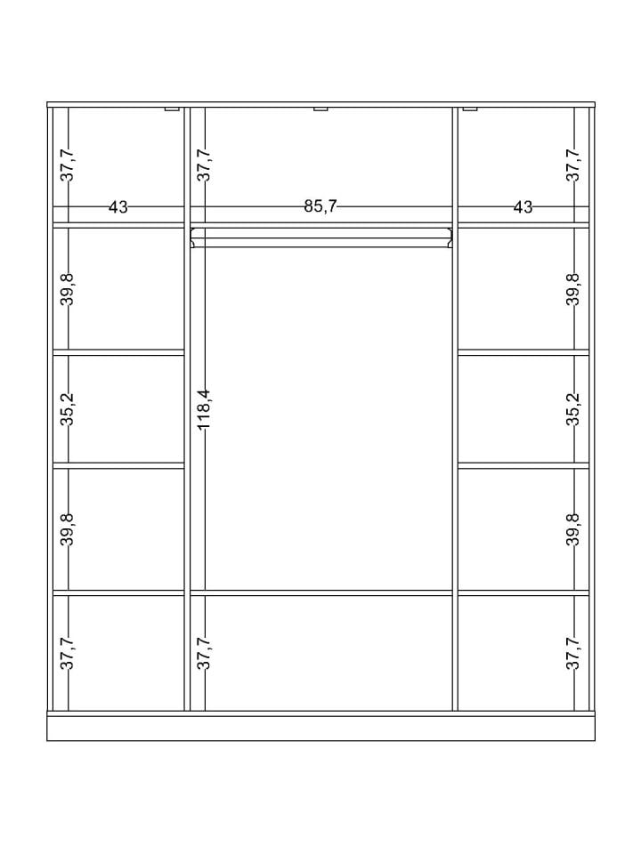 Bohemlife 4 Kapaklı Dolap