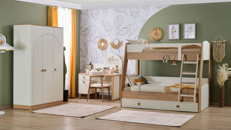 Bohemlife Ranza Alt 120x200 Üst 90x200 + Ranza Alt Karyola 90X190