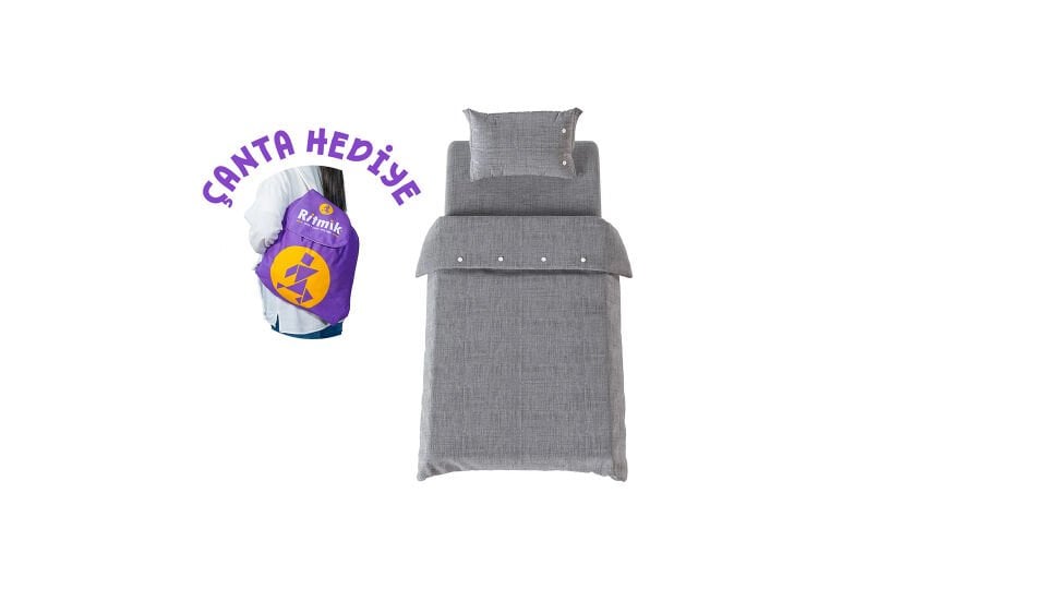 Stone Nevresim Takımı Gri