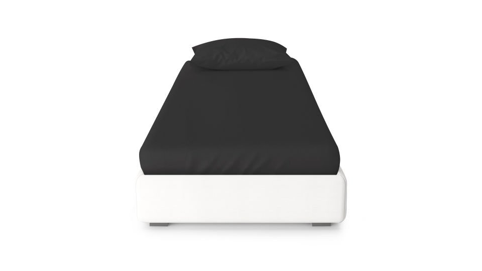 Dora Lastikli Çarşaf & Yastık Kılıfı Seti  100*200 - Siyah