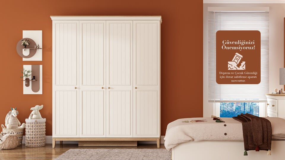 Regnum 4 Kapaklı Dolap