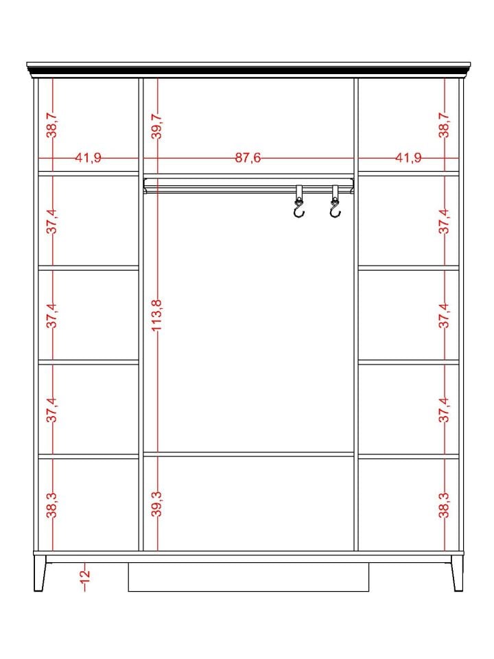 Regnum 4 Kapaklı Dolap