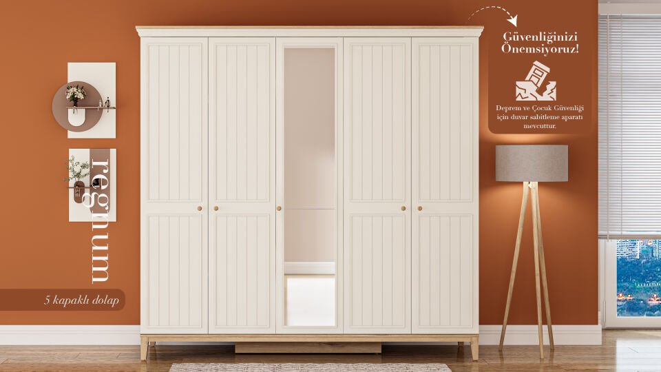 Regnum 5 Kapaklı Dolap