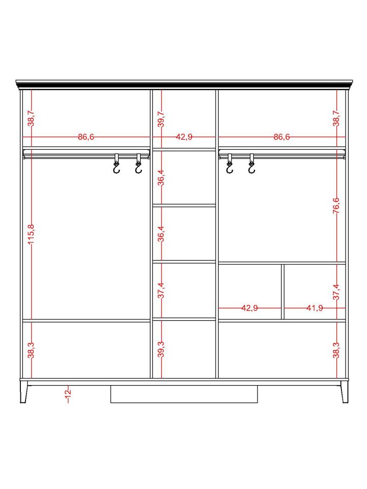 Regnum 5 Kapaklı Dolap