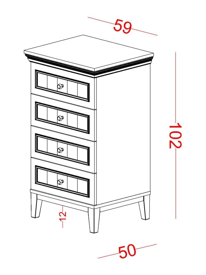 Regnum Yüksek Şifonyer