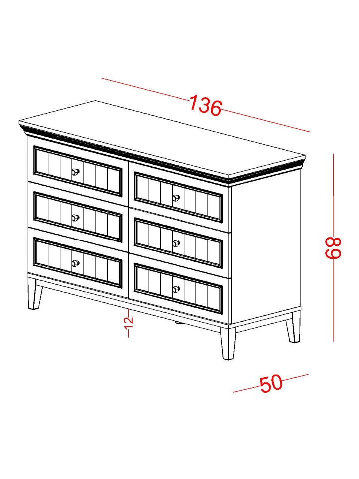 Regnum Geniş Şifonyer