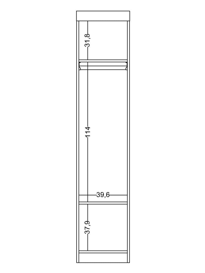 Linda Tek Kapaklı Dolap