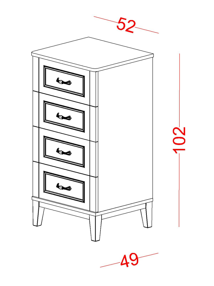 Marje Yüksek Şifonyer