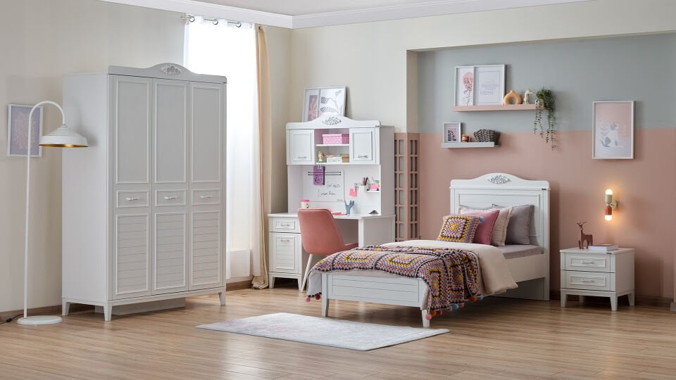 Marje 3 Kapaklı Dolap Aynasız