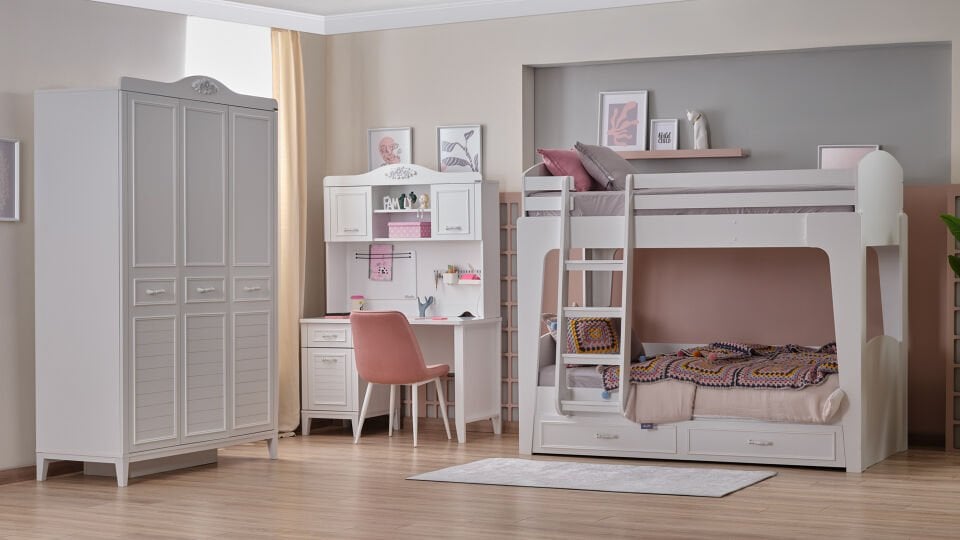 Marje 3 Kapaklı Dolap Aynasız