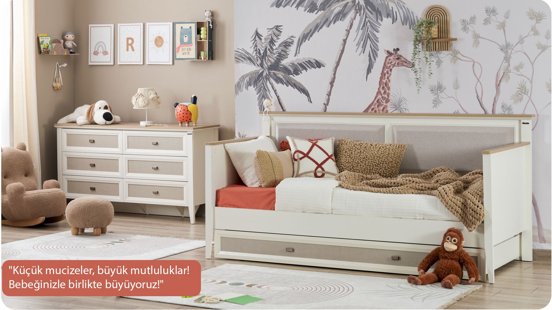Orion Montessori 90x200 | Konforlu ve Güvenli Çocuk Yatağı