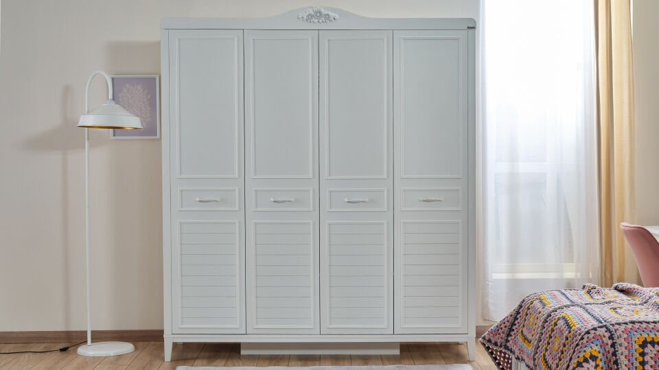 Marje 4 Kapaklı Dolap Aynasız