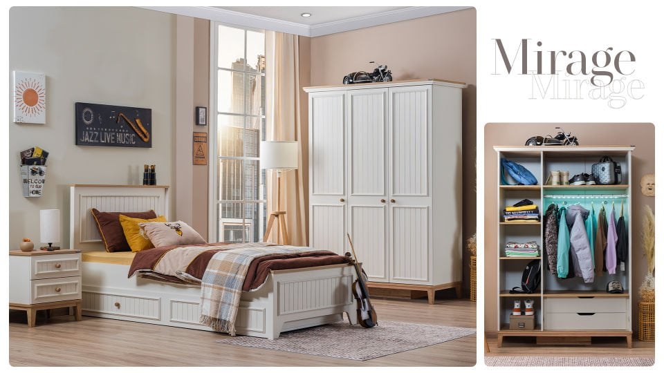 Mirage 3 Kapaklı Dolap