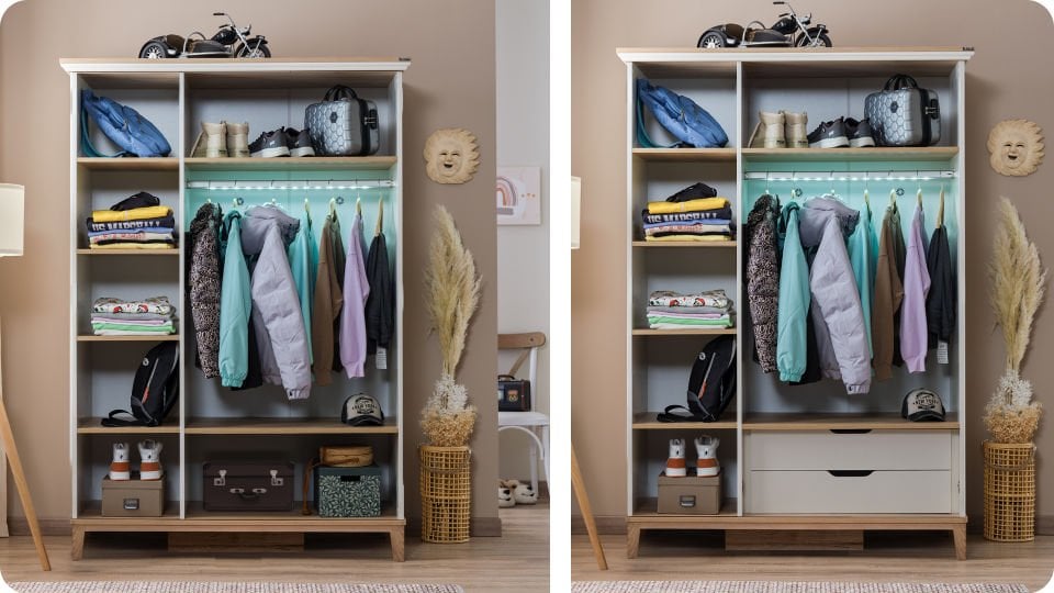 Mirage 3 Kapaklı Dolap