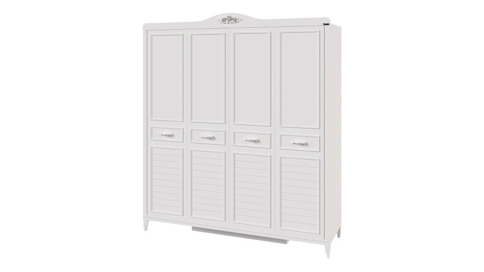 Marje 4 Kapaklı Dolap Aynasız