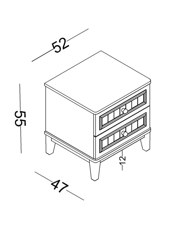 Mirage Komodin (Usb Portlu)