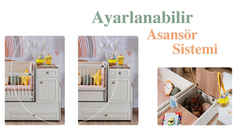 Mirage Bebek Karyolası 70*130