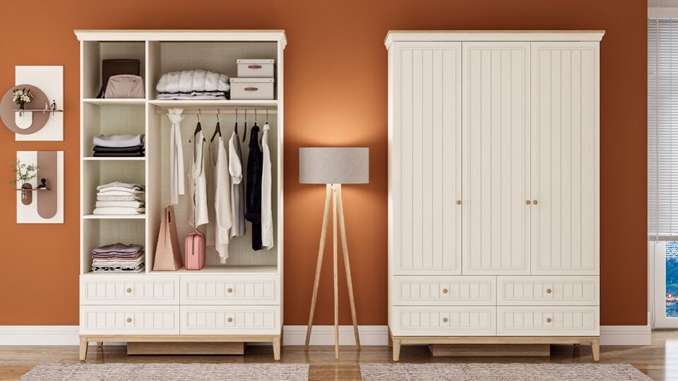 Regnum 3 Kapaklı Dolap Çekmeceli