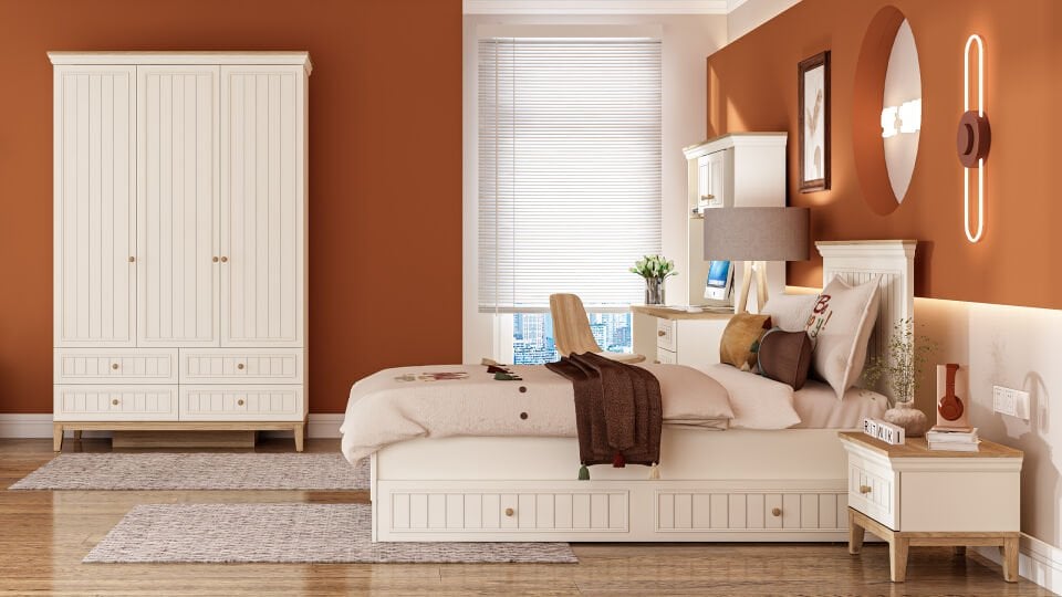 Regnum 3 Kapaklı Dolap Çekmeceli