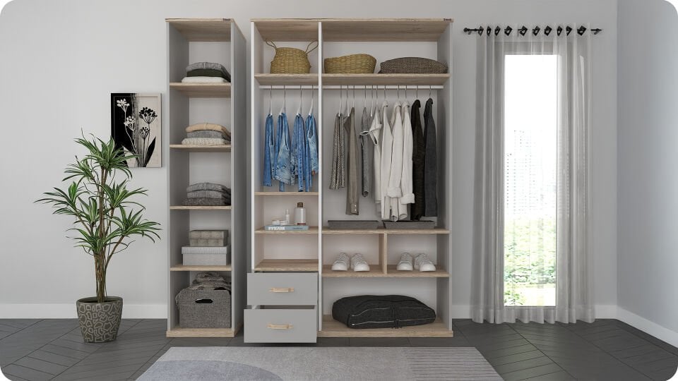 Porto 3 Kapaklı Dolap