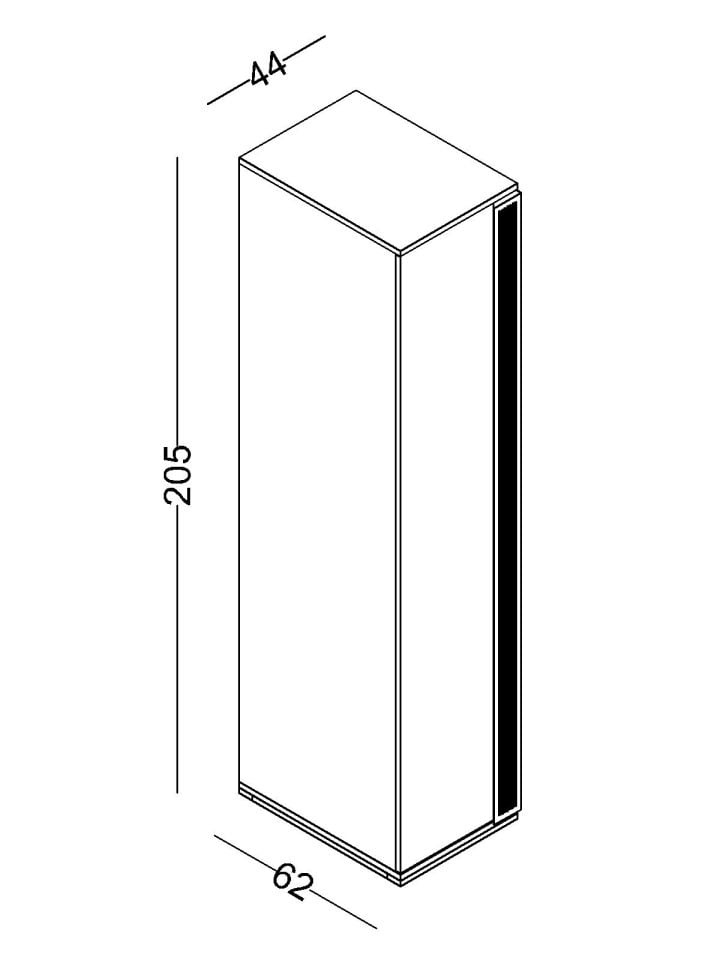 Porto Tek Kapaklı Dolap